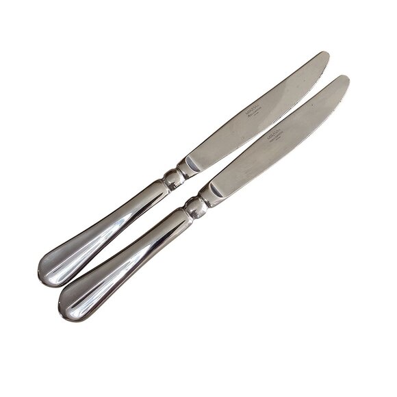 2 Mikasa French Countryside Dinner Knife 9" stainless center ridge glossy - Picture 3 of 8